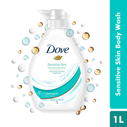 Dove Sensitive Skin Nourishing Body Wash 1000 ml image 4