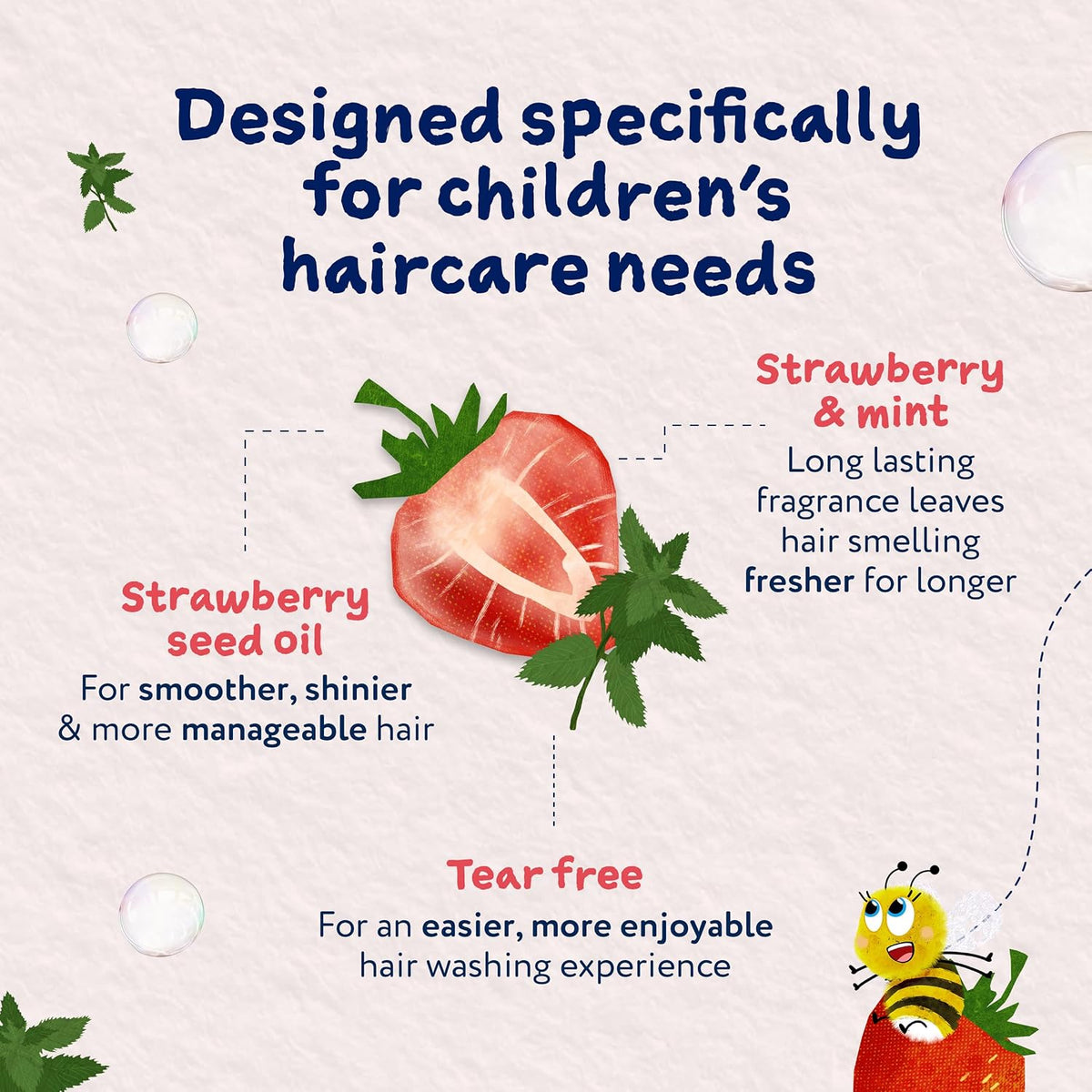 Childs Farm Tangle Taming Shampoo Strawberry & Mint 250mL image 12
