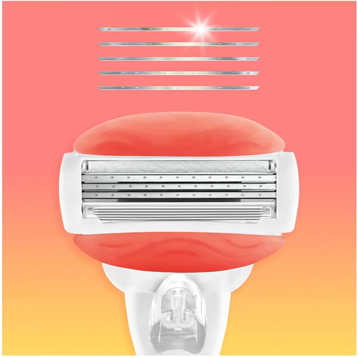 Gillette Venus Comfort Glide Sunny Citrus, 1 Razor + 12 Cartridges, White, Modern, Plastic, Women's Shaving Razor image 3