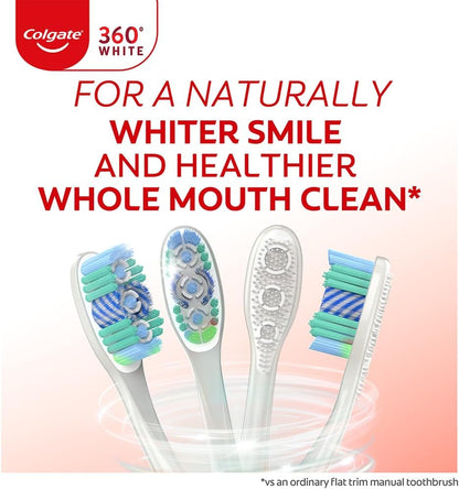 Colgate 360° Advanced Optic White Manual Toothbrush (Pack of 2) image 2