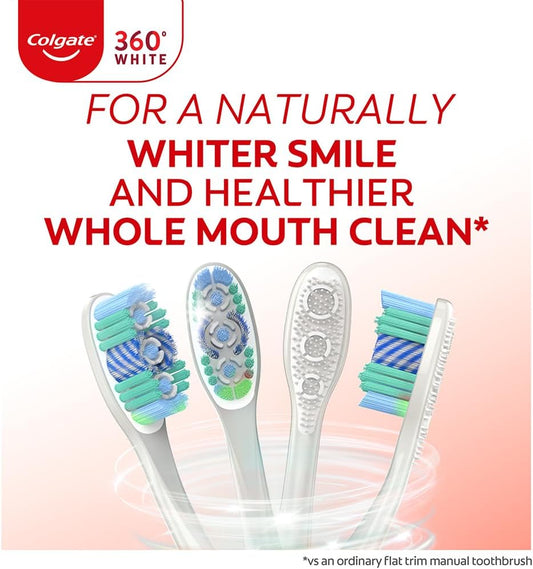Colgate 360° Advanced Optic White Manual Toothbrush (Pack of 2) image 2