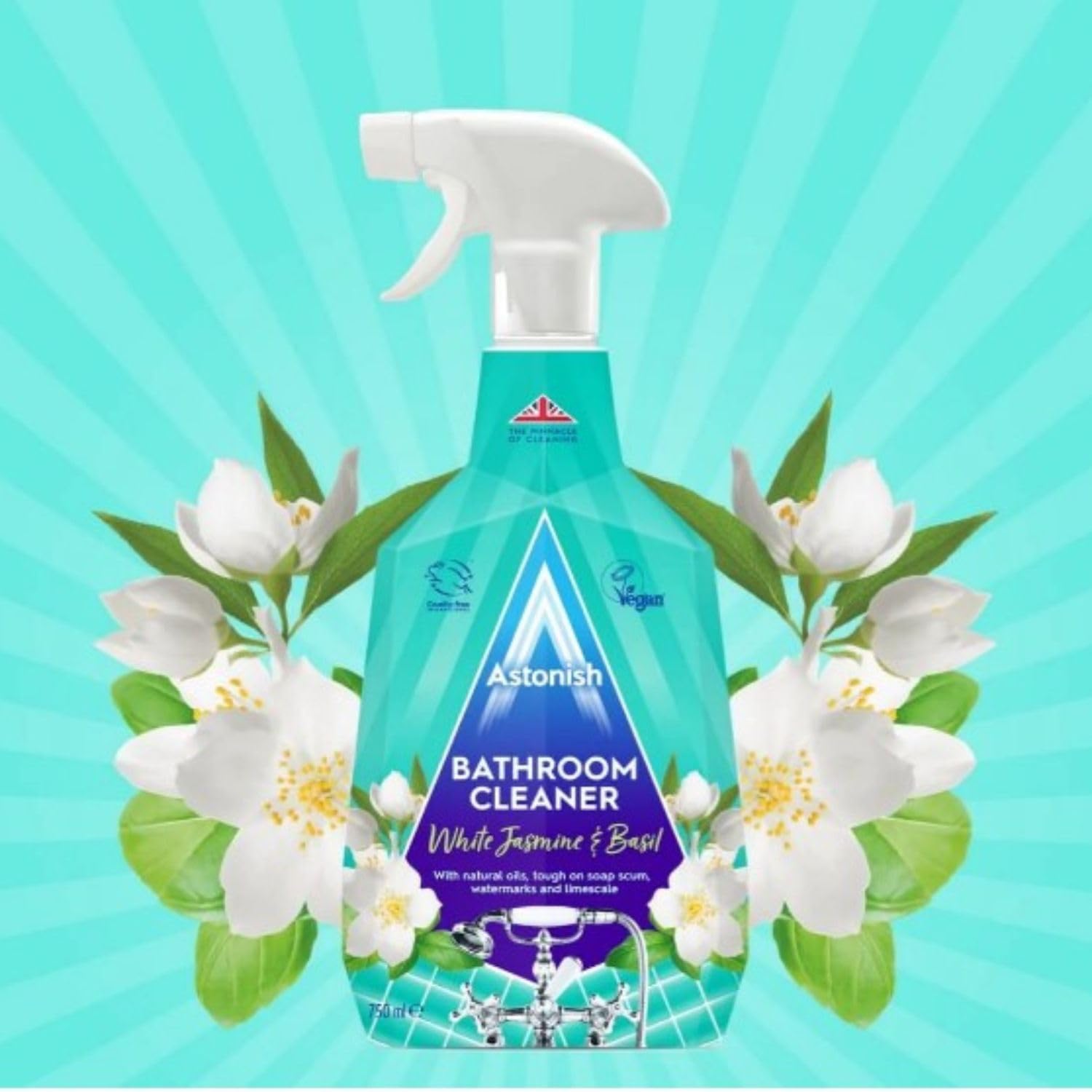 Astonish Bathroom Cleaner White Jasmine & Basil 750mL image 2