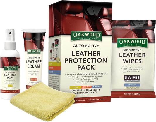 Oakwood Automotive Leather Care Protection Pack