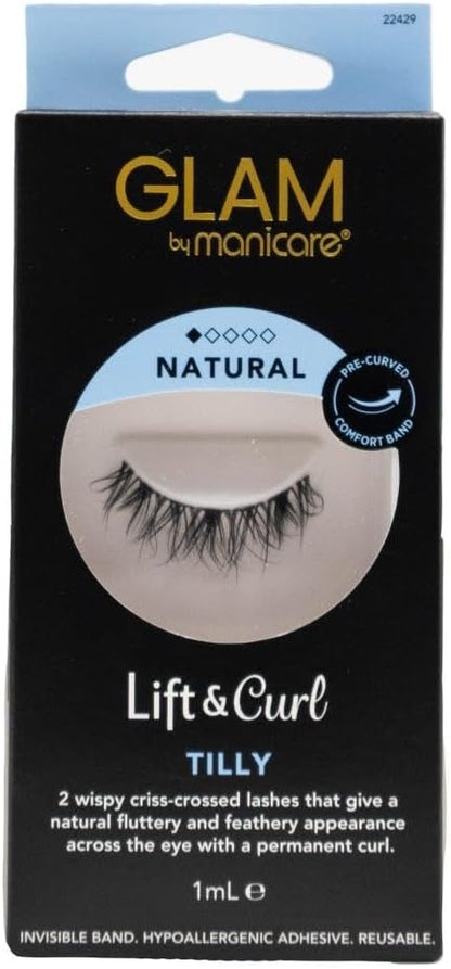 Manicare Glam Lift & Curl Tilly Lashes with Hypoallergenic Adhesive