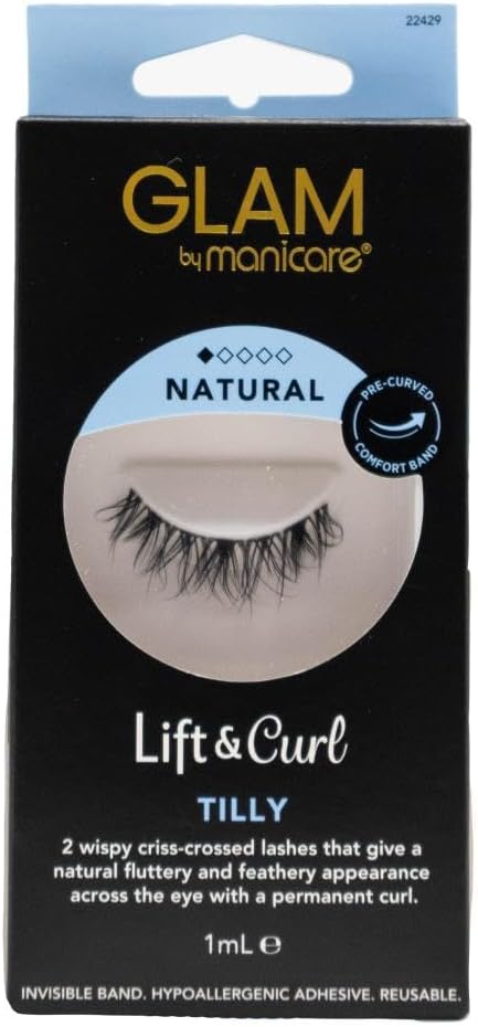 Manicare Glam Lift & Curl Tilly Lashes with Hypoallergenic Adhesive