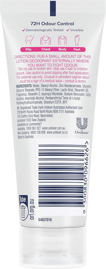Rexona Women's Wild Rose Whole Body Deodorant Cream 75ml image 2