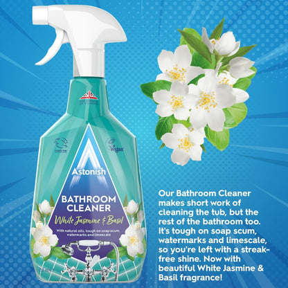 Astonish Bathroom Cleaner White Jasmine & Basil 750mL image 4