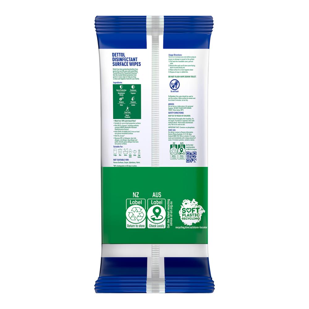 Dettol Disinfectant Wipes Fresh 300 Pack (2 x 150 Wipes) image 6