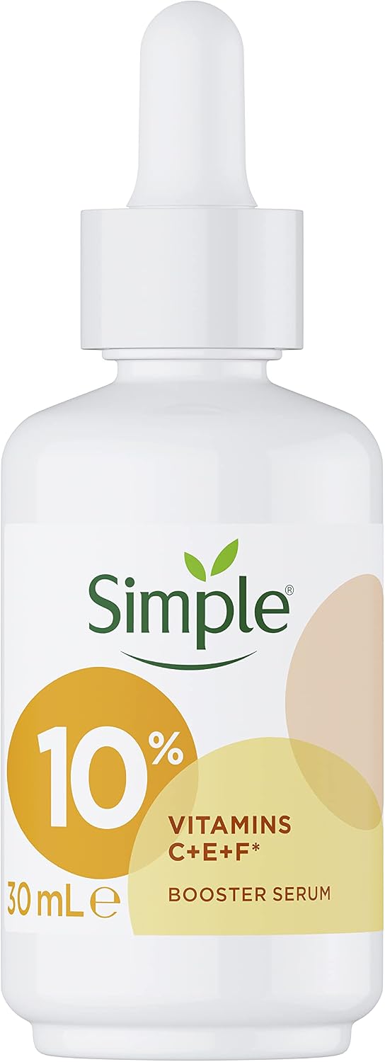 Simple Booster Serum 10% Vitamin C+E+F For Youthful, Glowing Skin 30mL