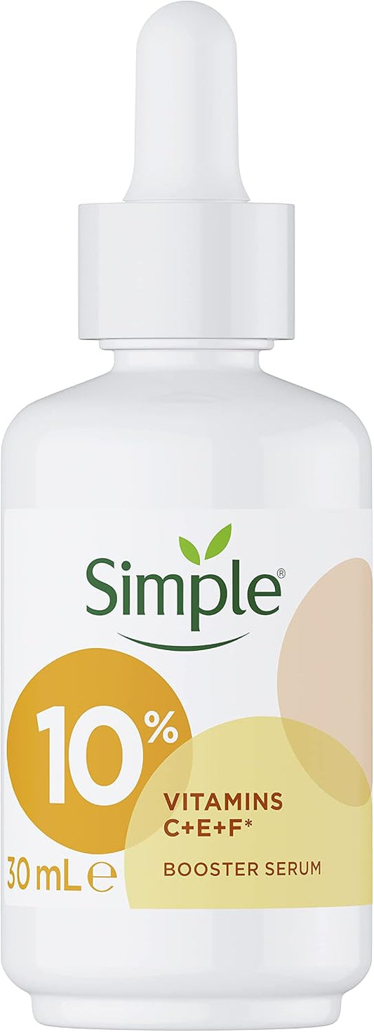 Simple Booster Serum 10% Vitamin C+E+F For Youthful, Glowing Skin 30mL
