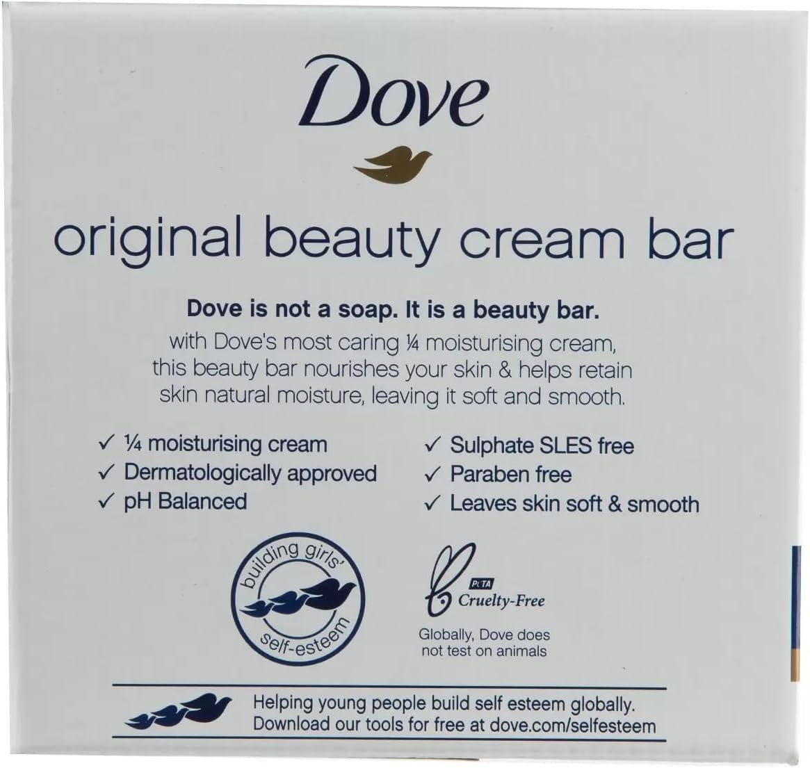 Dove Original Beauty Cream Bar, 16 x 135g, 3-in-1 Moisturising Soap image 5