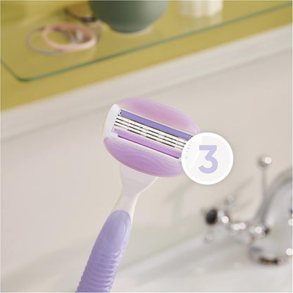 Gillette Venus Comfort Glide Freesia Razor Blade Refills 4 Pack image 3
