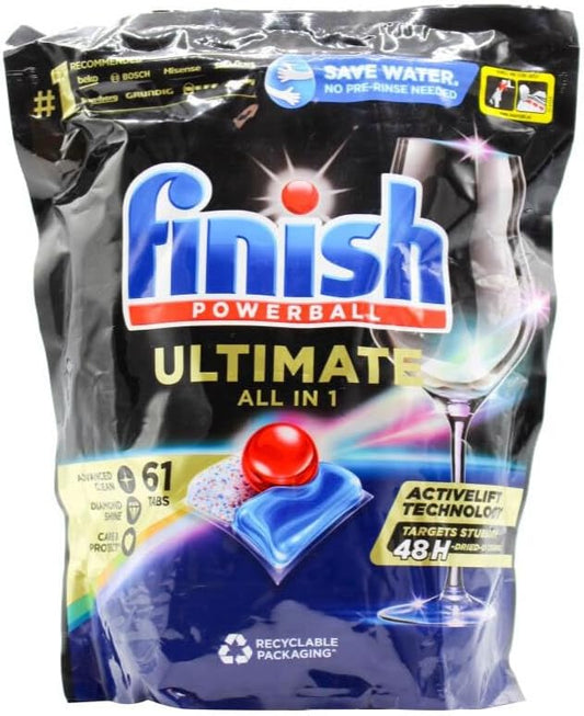 183pc Finish Ultimate All In 1 Powerball Dishwasher Cleaning Shine Tablets image 2