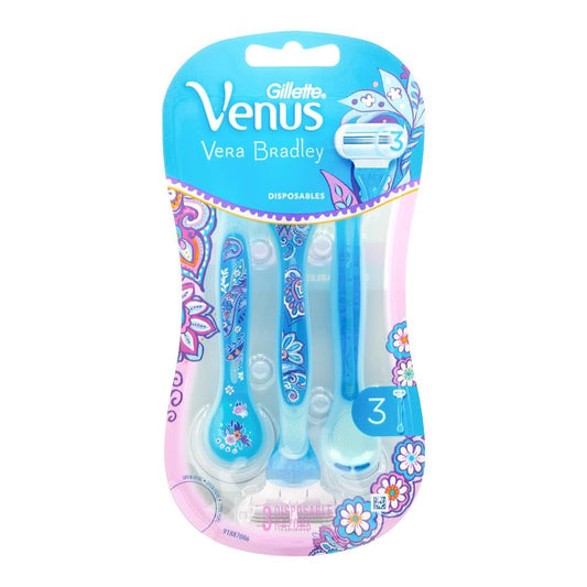 Gillette Venus Vera Bradley Disposable Razors (Pack Of 3) image 2