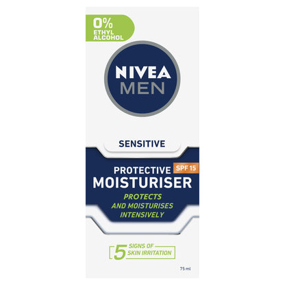 Nivea Men Keep It Calm Sensitive Skincare Set (3 Piece) | Includes: Gentle Face Wash, Shaving Gel & Moisturiser With Spf 15 | With Chamomile & Vitamin E | Bonus Wash Bag | Skincare Routine For Men image 6