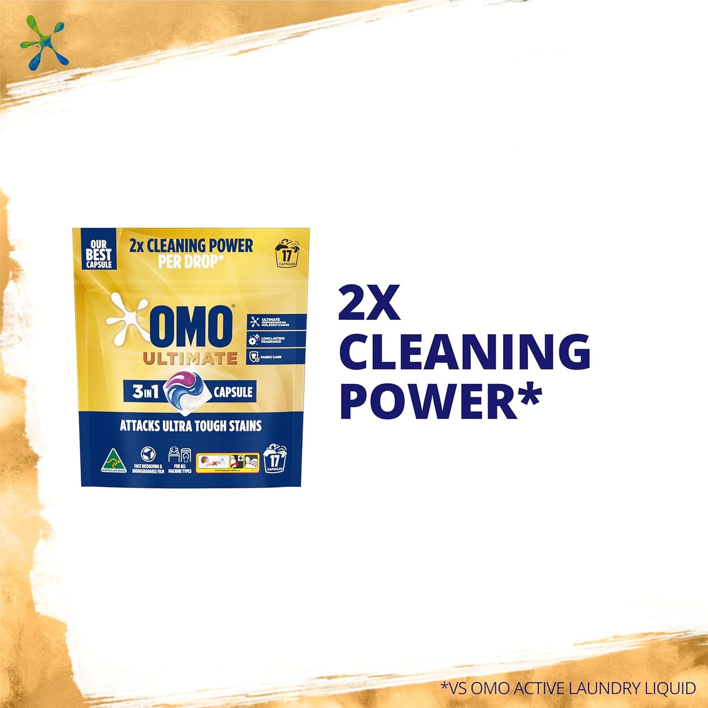 OMO Ultimate 3 in 1 Laundry Capsules 17 Pack image 4