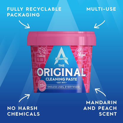 Astonish The Original Cleaning Paste 500g – Multi-Purpose, Chemical-Free, Mandarin & Peaches Scent image 3