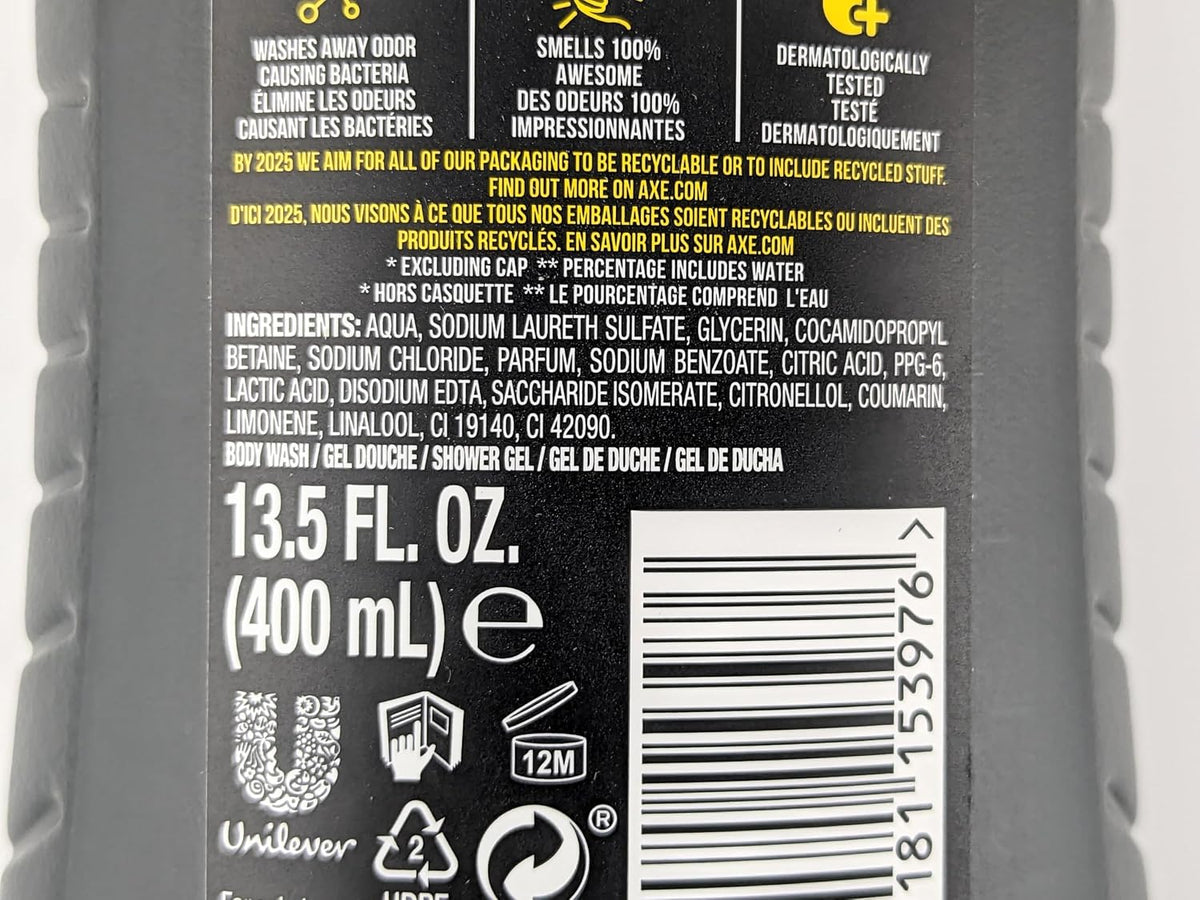 Axe 3-in-1 Apollo Sage & Cedalwood Body, Face and Hair Wash 400 ml image 6