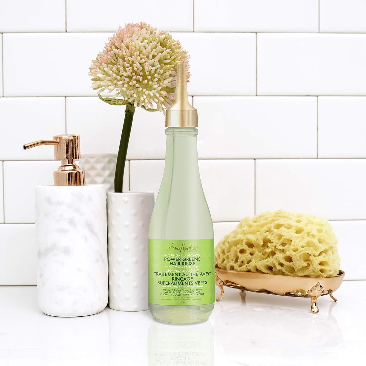Shea Moisture Moringa & Avocado Power Greens Hair Tea Rinse 237ml image 3