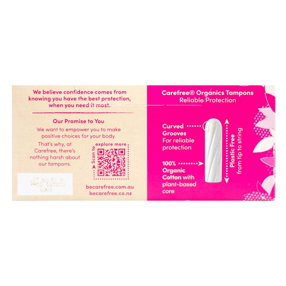 CAREFREE TAMPONS ORGANICS SUPER 16 PK image 5