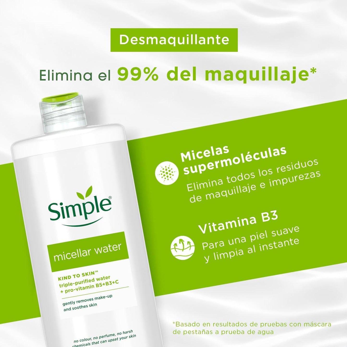 Simple Kind To Skin Micellar Cleansing Water 400ml image 3