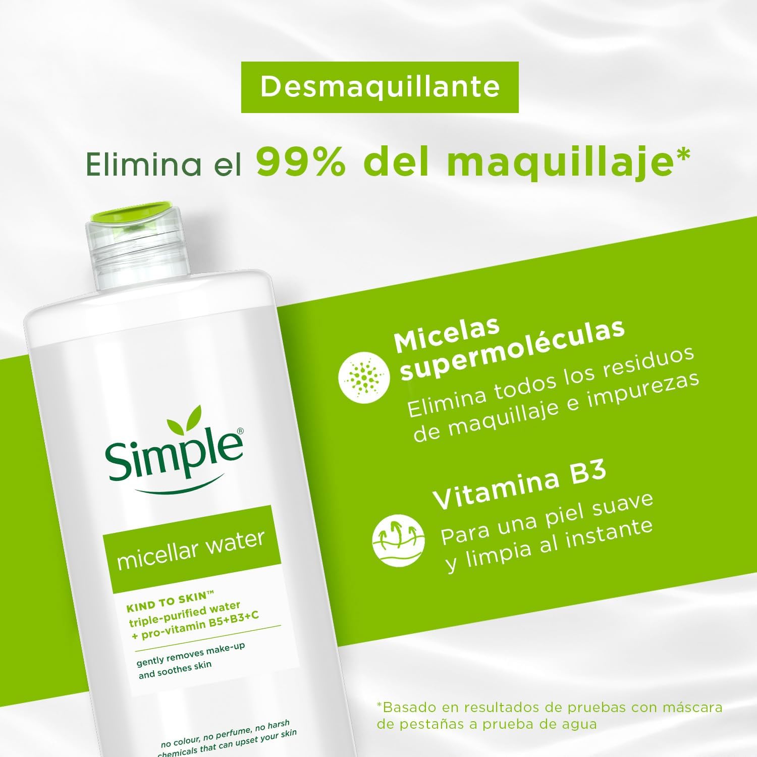 Simple Kind To Skin Micellar Cleansing Water 400ml image 3
