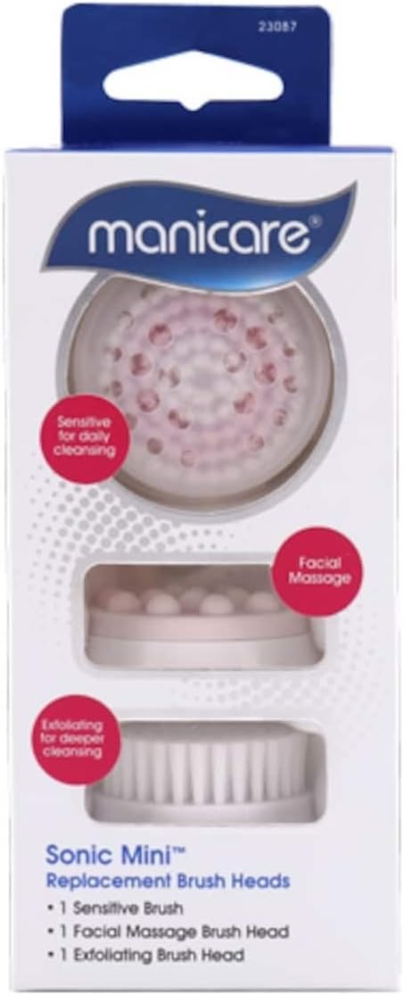 Manicare Sonic Mini Replacement Brush Heads (Pack of 3)