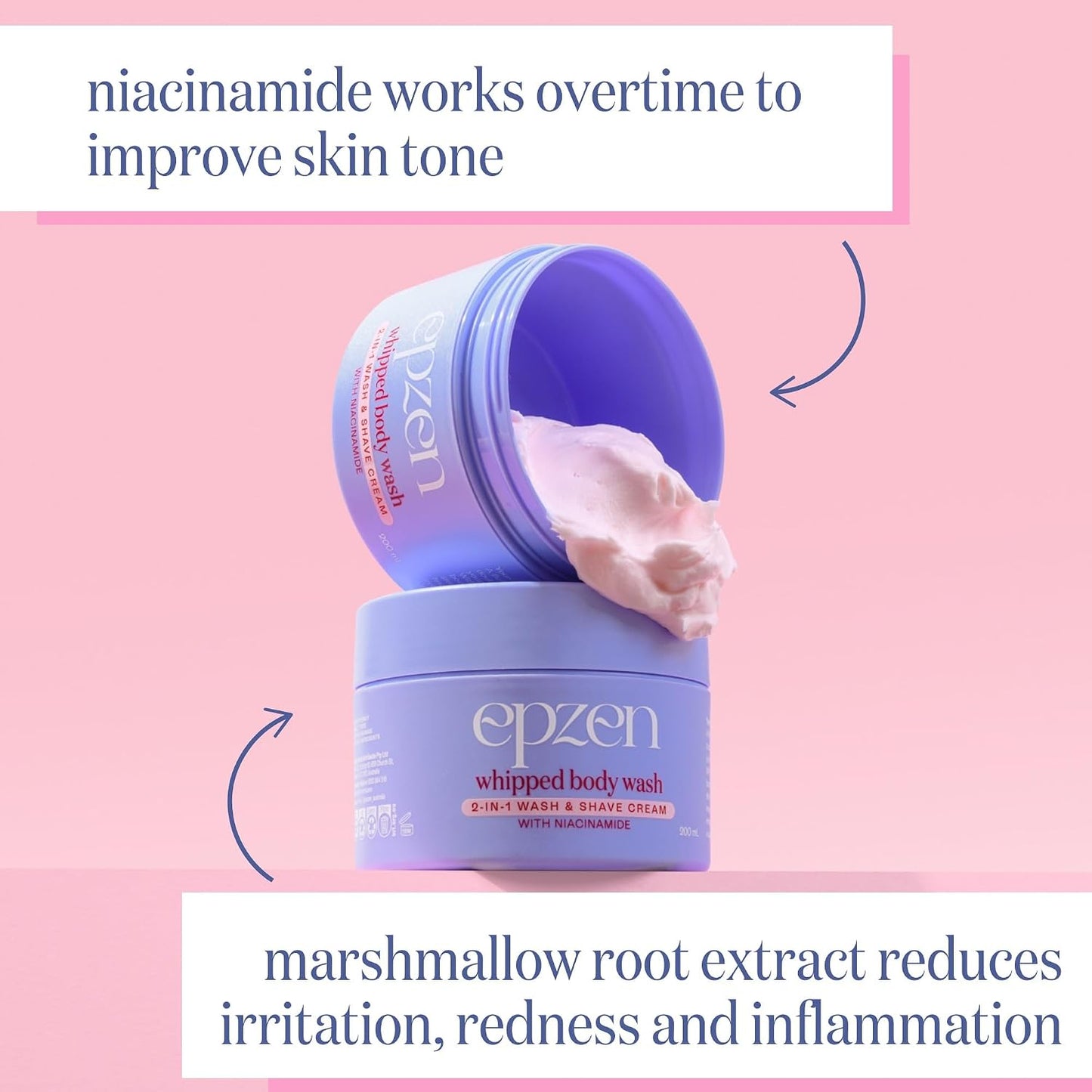Epzen Whipped Body Wash Marshmallow 200mL image 5