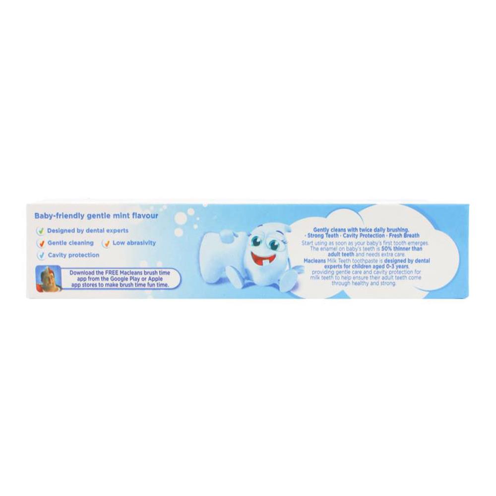 Macleans Milk Teeth Fluoride Toothpaste for Ages 0-3 Years, 63g image 8