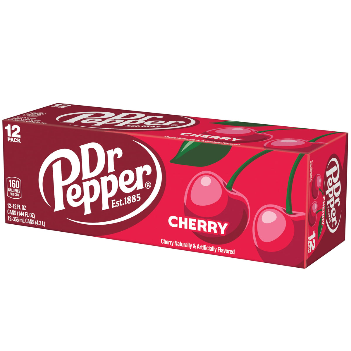 Dr Pepper Cherry Cola Soft Drink 355mL Cans (Pack of 12) image 7