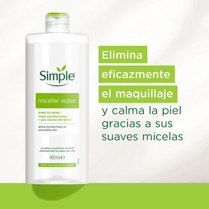 Simple Kind To Skin Micellar Cleansing Water 400ml image 4