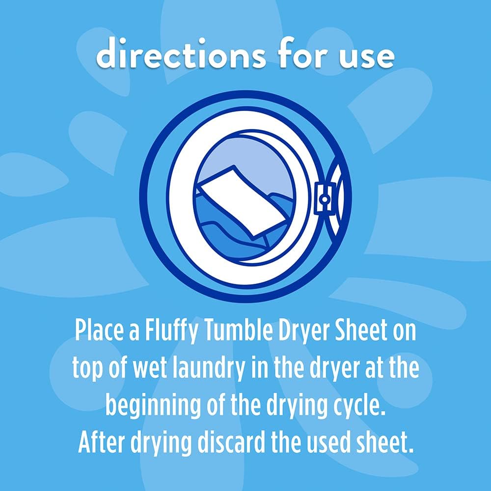 Fluffy Morning Sun Tumble Dryer Sheets, 80 Pack image 6