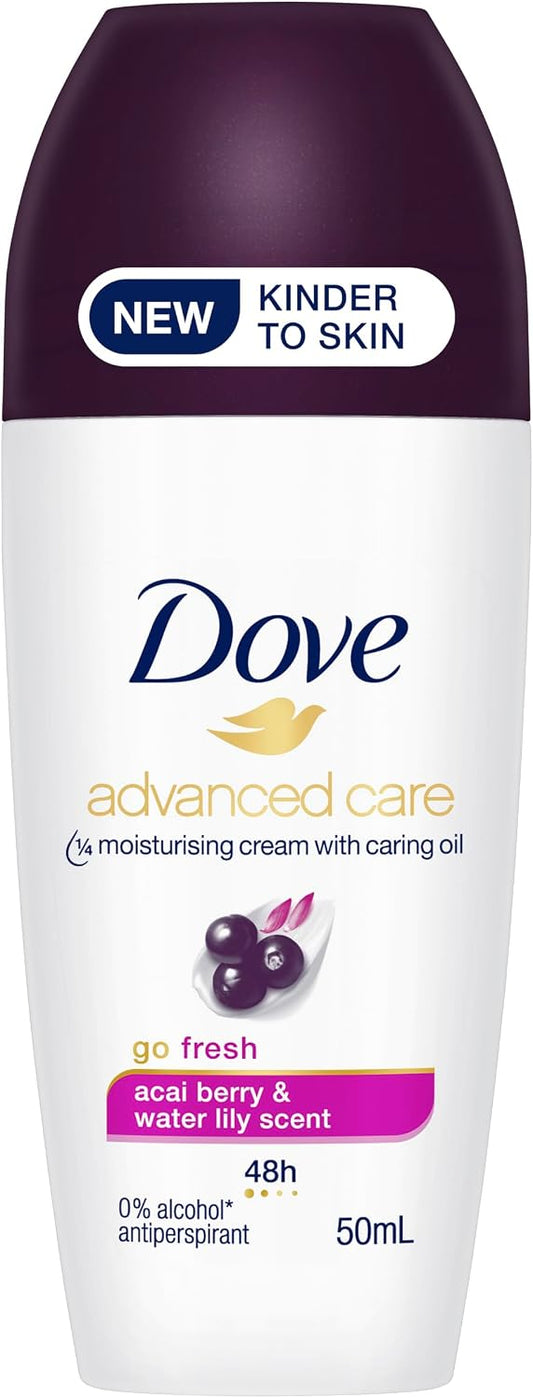 Dove Advanced Care Go Fresh Anti-perspirant Deodorant roll-on for 48 hours of protection Açaí Berry & Water Lily Scent 50 ml
