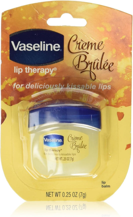 Vaseline Lip Therapy Lip Balm, Creme Brulee 0.25 oz (Pack of 2)