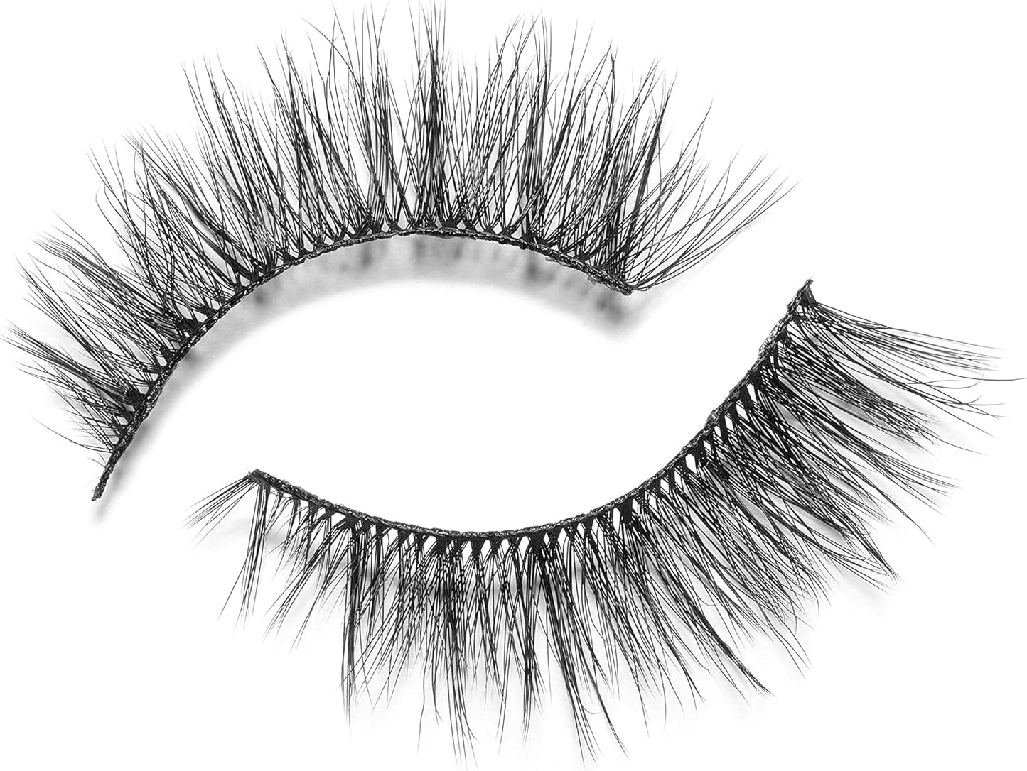 Eylure London Luxe Velvet Noir Eyelashes - Nightfall Matte Black Fibres image 2