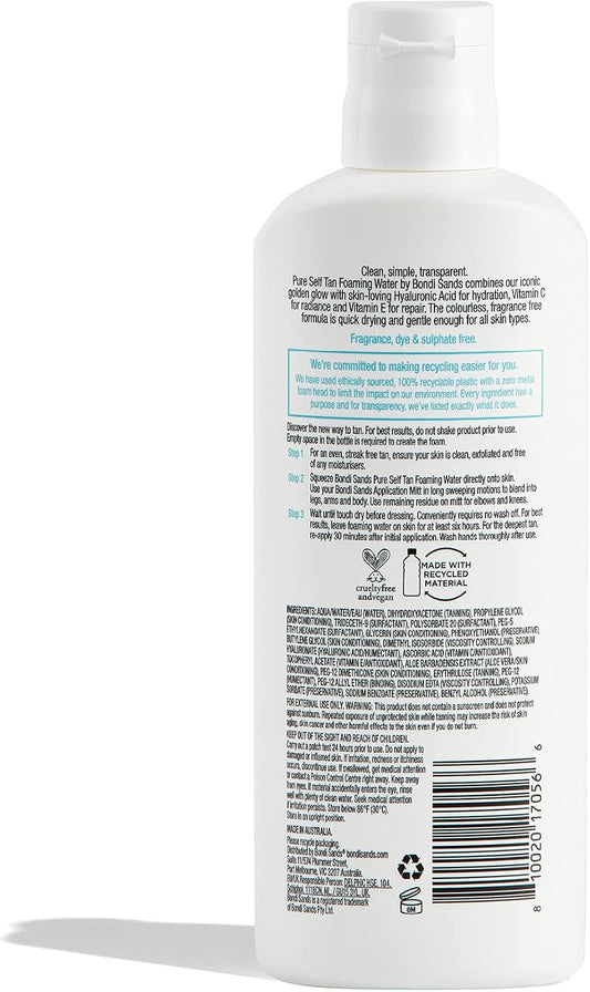 Bondi Sands Dark Pure Self Tan Foaming Water 200 ml image 2