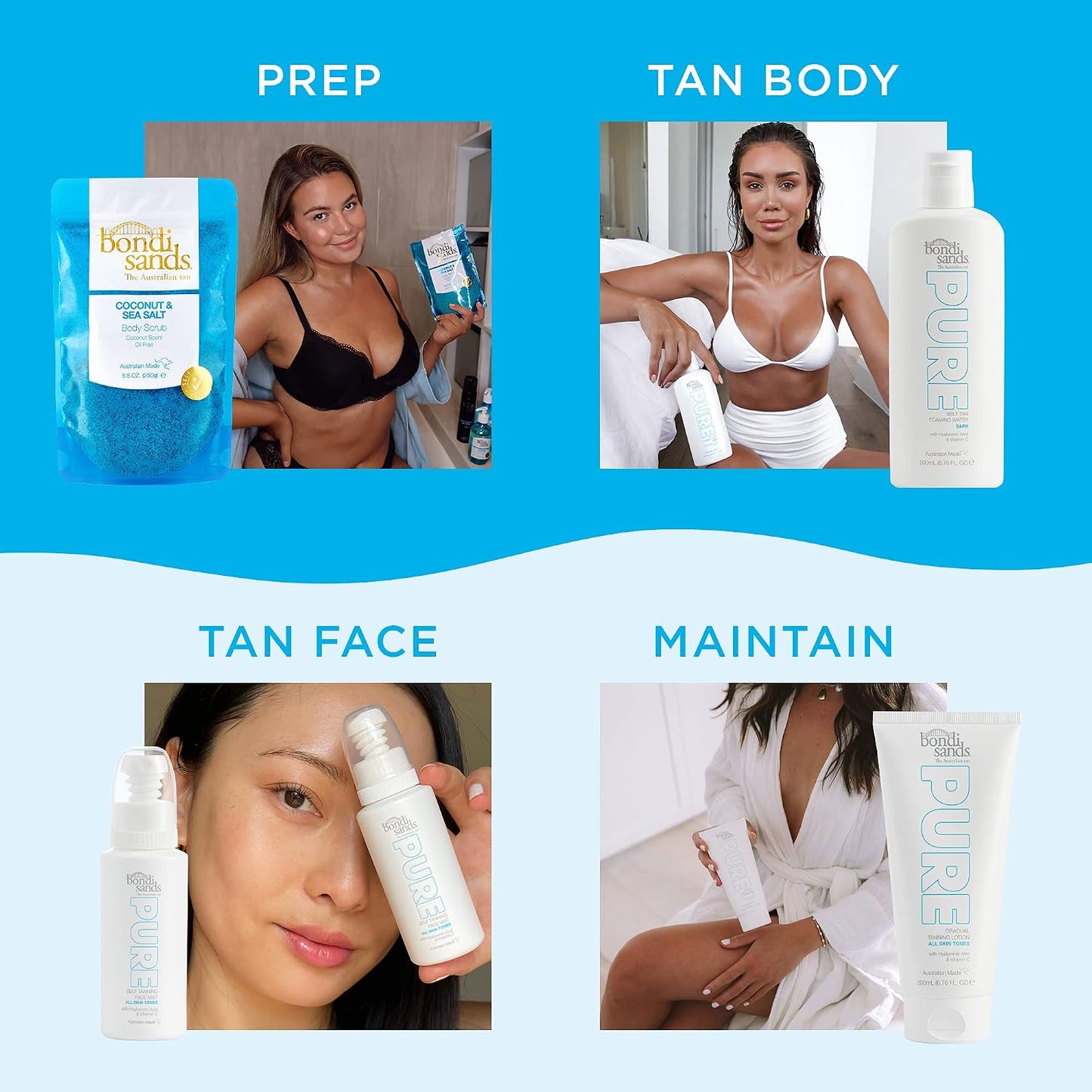 Bondi Sands Dark Pure Self Tan Foaming Water 200 ml image 6