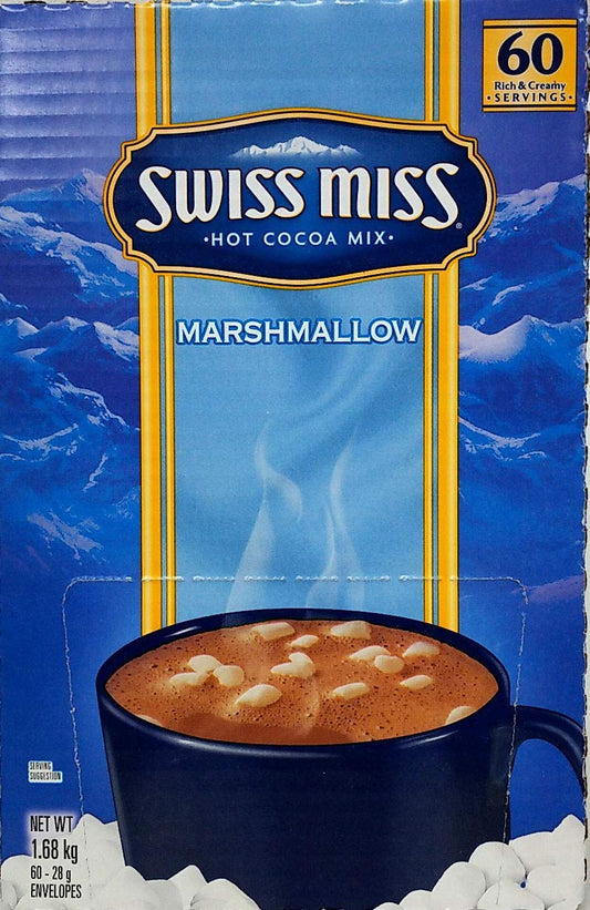 Swiss Miss Hot Cocoa Mix Marshmellow Satchets Rich Creamy Usa, Chocolate, 28 g, Pack Of 60 image 2