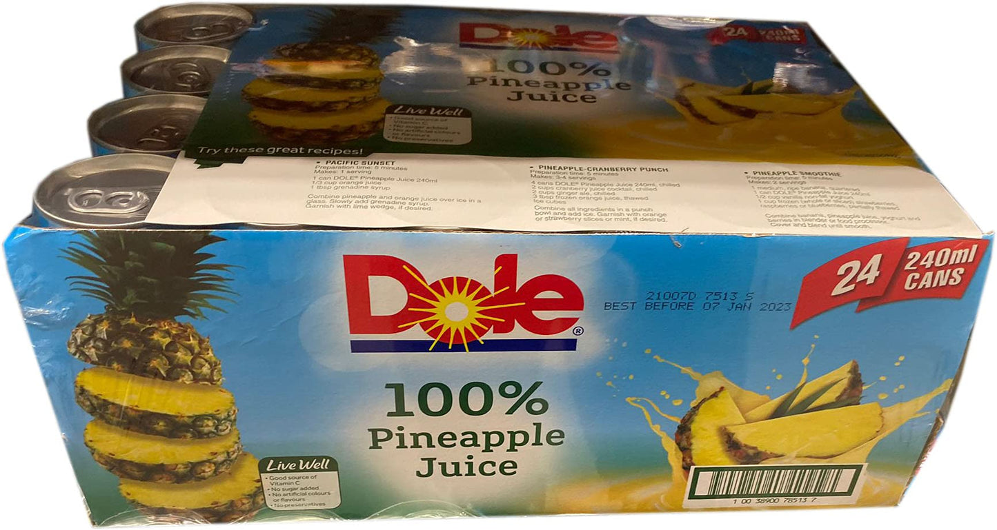 Dole Pineapple Juice 24x240ml image 2