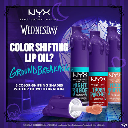NYX Professional Makeup Wednesday Color-Shifting Lip Oil - Thorn Pricked image 3