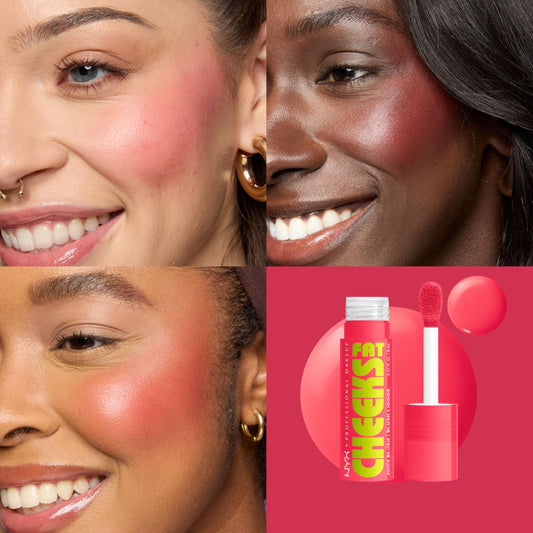NYX Professional Makeup Fat Cheeks Juicy Liquid Blush - Bouncin' Berry image 2
