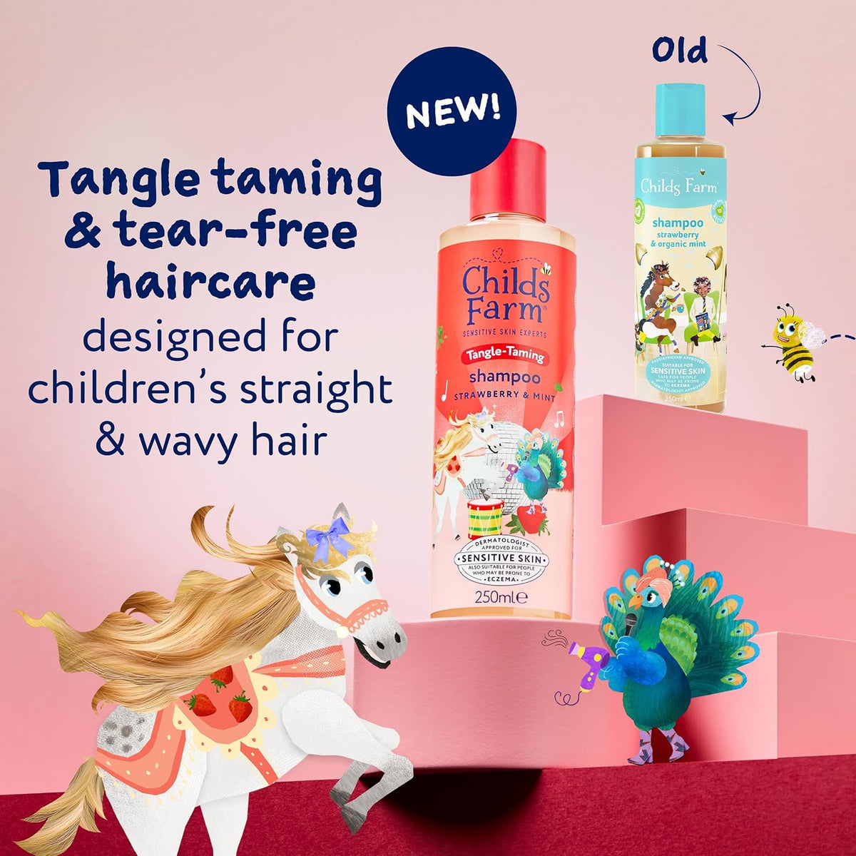 Childs Farm Tangle Taming Shampoo Strawberry & Mint 250mL image 10