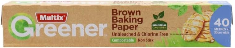 Multix Greener Brown Baking Paper 40m x 30cm