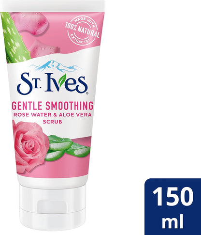 St Ives Gentle Smoothing Face Scrub Rose Water & Aloe Vera 150 mL image 7