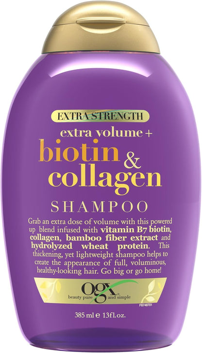 OGX Extra Strength Biotin & Collagen Shampoo 385mL