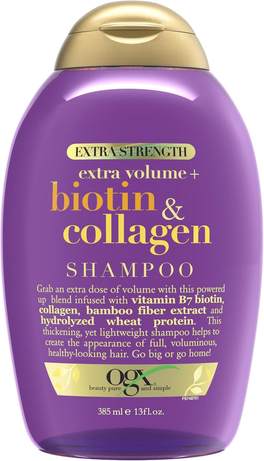 OGX Extra Strength Biotin & Collagen Shampoo 385mL
