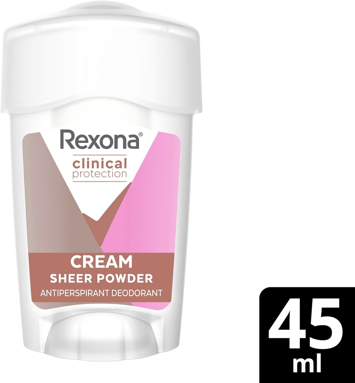 Rexona Women Clinical Protection Antiperspirant Cream Stick Deodorant Sheer Powder 45ml image 2