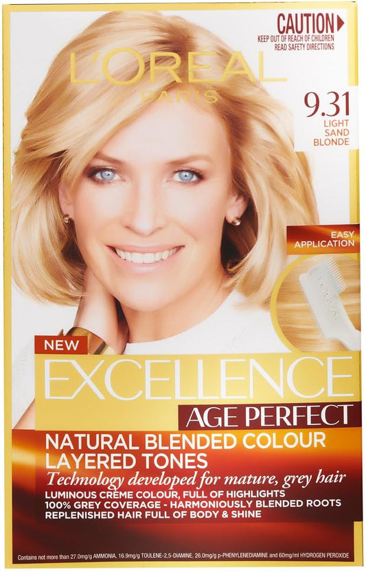 L'Oréal Paris Excellence Age Perfect Permanent Hair Colour - 9.31 Light Sand Blonde image 2