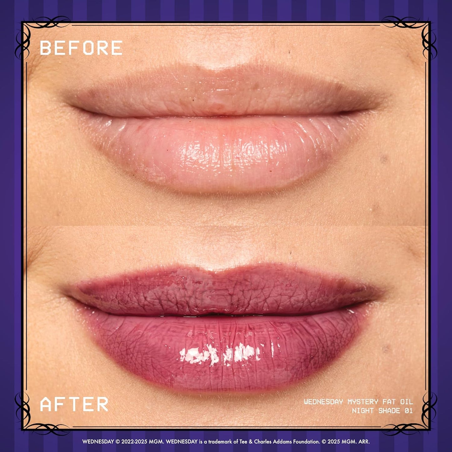 NYX Professional Makeup Wednesday Color-Shifting Lip Oil - Nightshade image 3