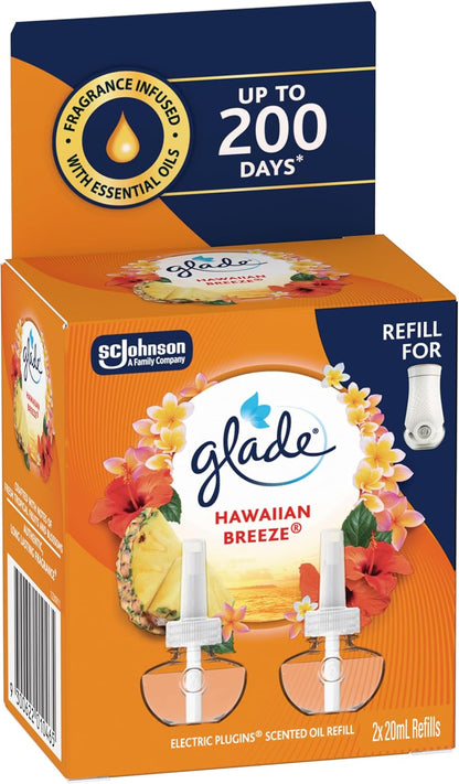 Glade PlugIn Scented Oil Refill Hawaiian Breeze 2x20ml image 2